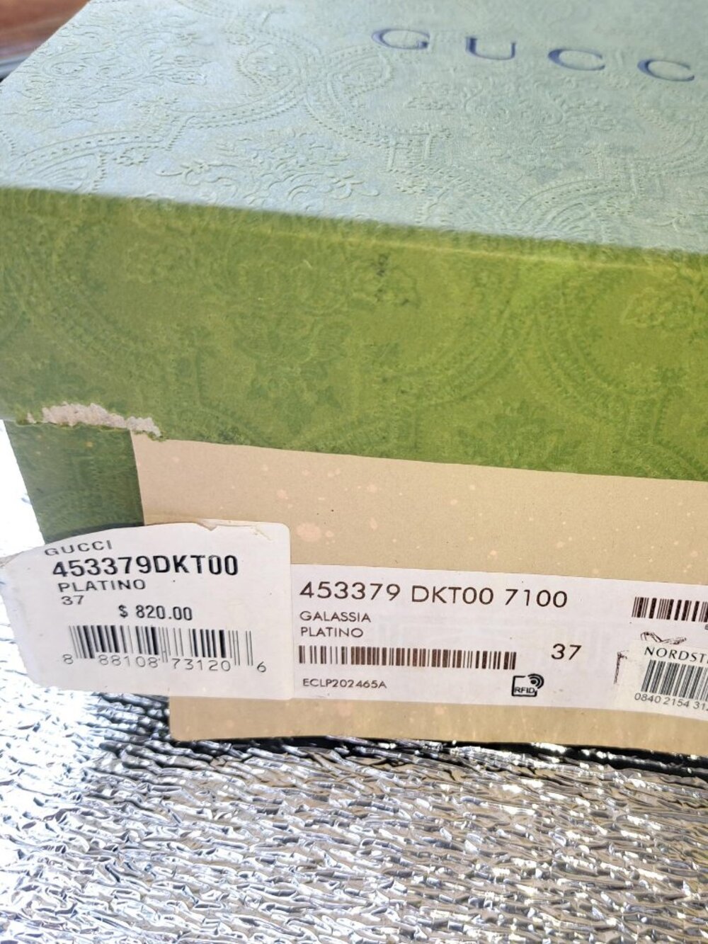 Gucci Marmont Block Sandals Size 37/6.5-7US GOLD - Picture 4 of 9